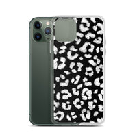 Black and white Leopard iPhone Case