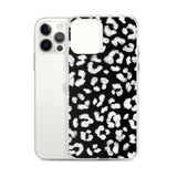 Black and white Leopard iPhone Case